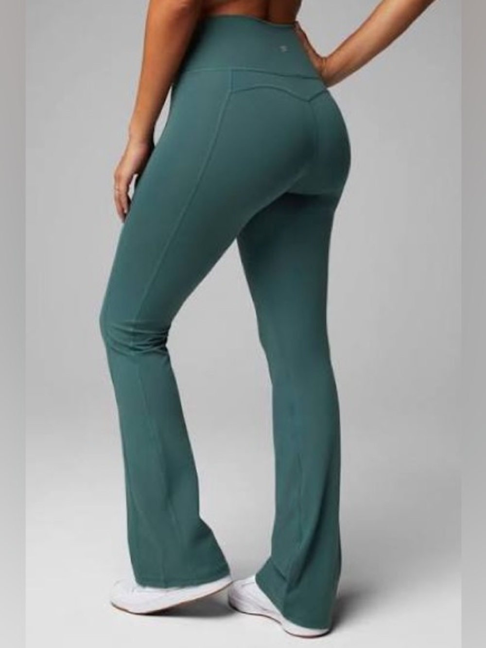 Fabletics Teal Flare High-Rise Performance Pants